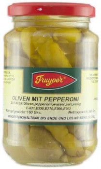 Oliven mit Peperoni Fruyper